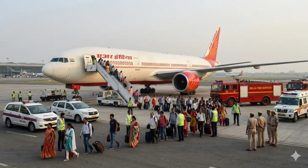 उड़ान के 3 घंटे बाद आया खराबी का अलर्ट, 8 घंटे हवा में 'कैद' रहे 230 यात्री, एयर इंडिया फ्लाइट की दिल्ली में इमरजेंसी लैंडिंग!