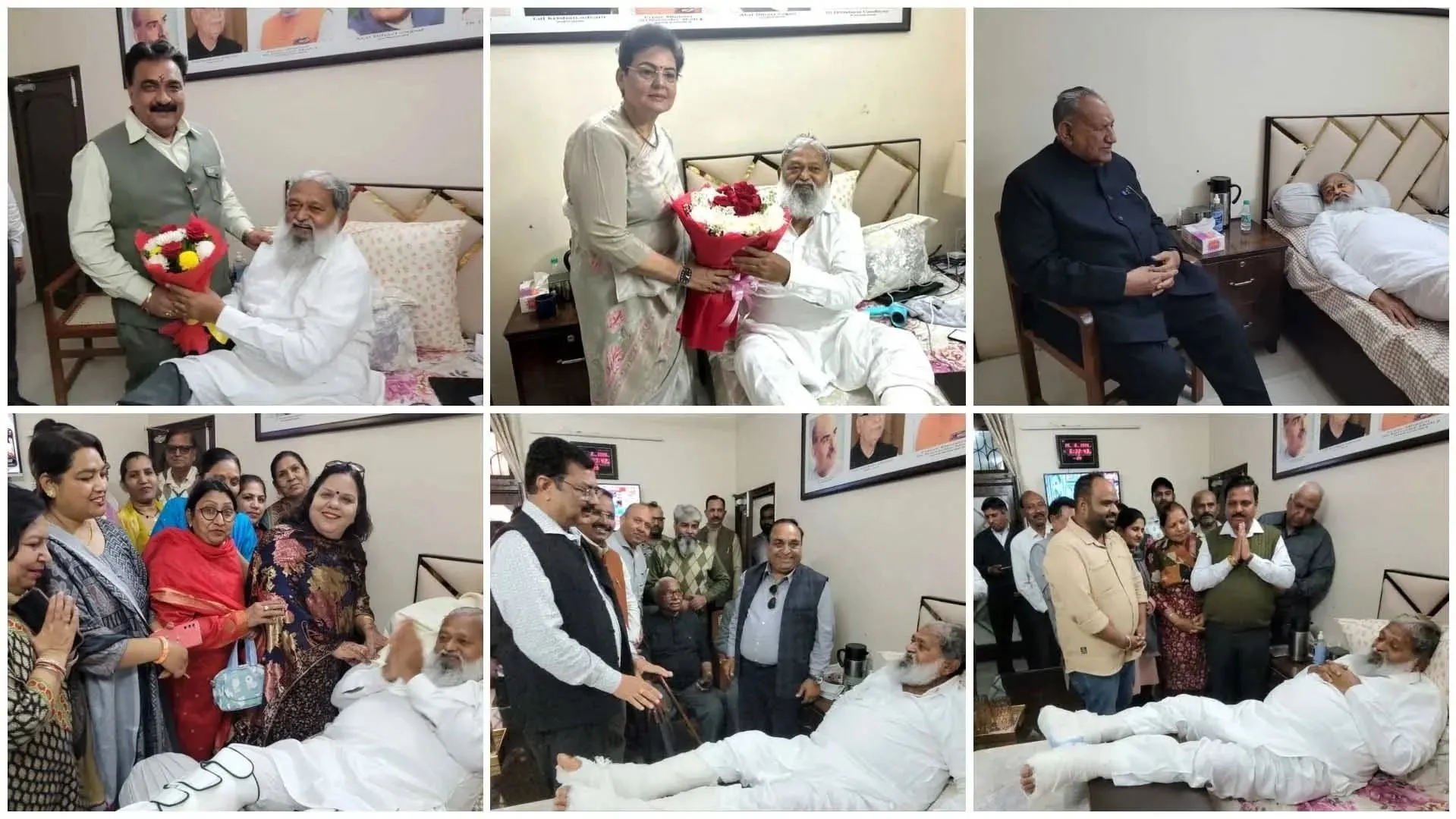 कार्यकर्ताओं के बीच मंत्री विज ने गुनगुनाया "तुम्हारी दुआओं से ही मैं जिंदा हूँ, वरना मैं तो धरती का छोटा सा परिंदा हूं''