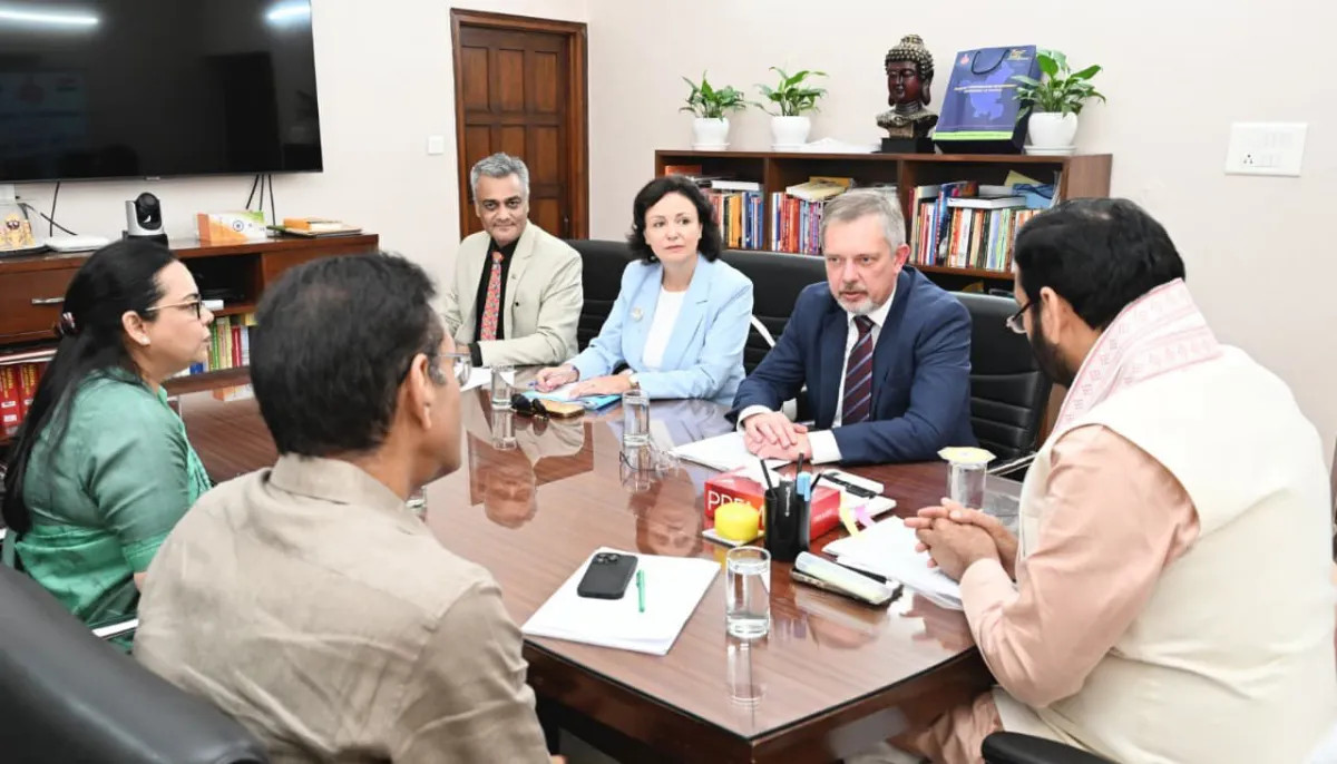 मुख्यमंत्री से रूस के राजदूत ने की मुलाकात : आईटी, ऑटोमोबाइल, एग्रो-प्रोसेंसिंग और तकनीकी सहयोग पर दिया जोर