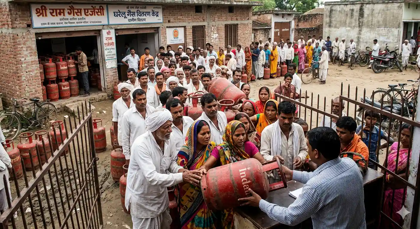 सिलेंडर को लेकर आपाधापी : कम्पनी का नया फरमान, ग्रामीण उपभोक्ताओं को 45 दिन बाद मिलेगा रसोई गैस सिलेंडर
