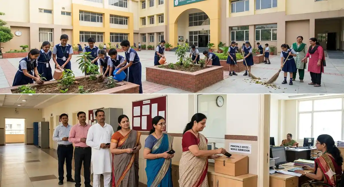 हरियाणा के स्कूलों में 'फोकस ऑन स्टडी' : नो मोबाइल ज़ोन-नो डिस्टर्बेंस, अब सिर्फ पढ़ाई, टाइम-टेबल में शामिल होगा 'श्रमदान पीरियड'