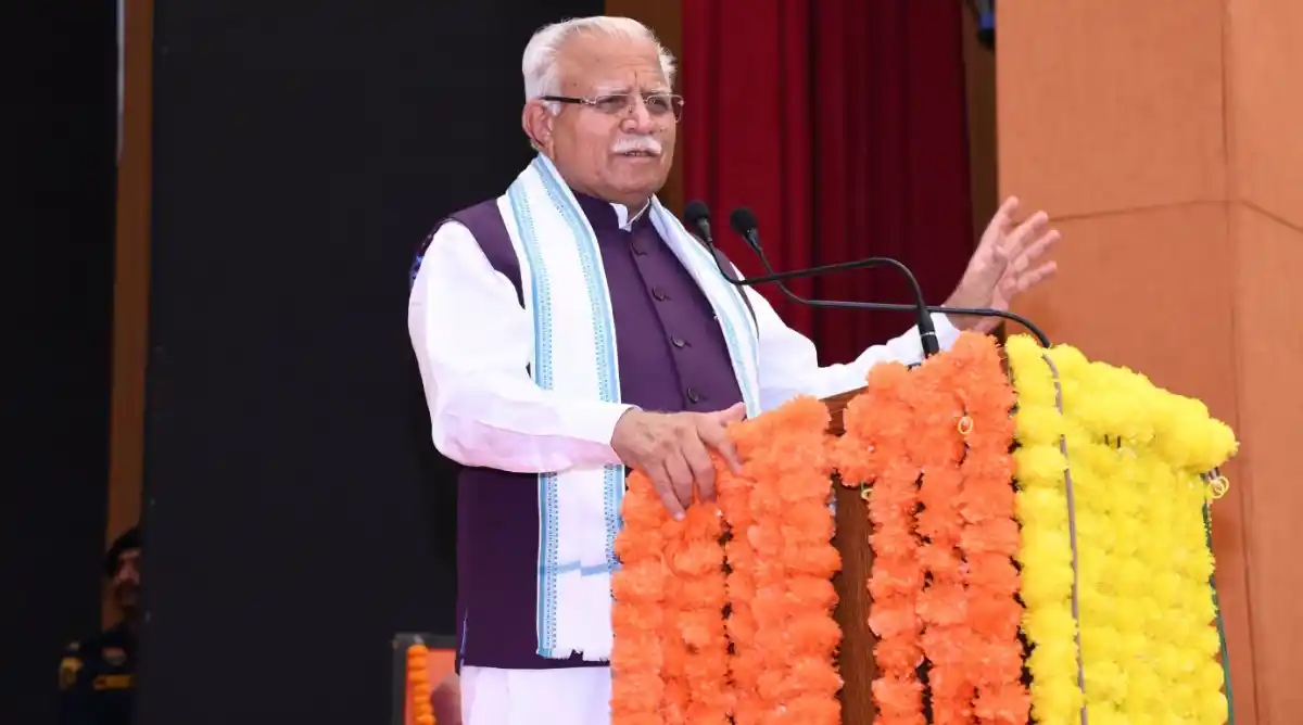 केंद्रीय मंत्री मनोहर लाल का करनाल दौरा: प्रबुद्धजन सम्मेलन में कांग्रेस और वामपंथ पर साधा निशाना, हरियाणा और एमपी को दी बड़ी सौगातें
