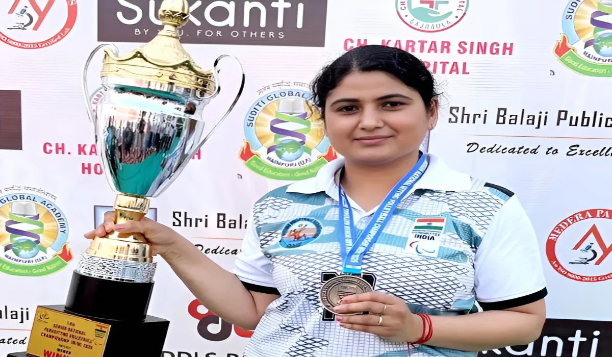 पानीपत के गांव मच्छरौली की 'बहू' ने 14वीं सीनियर नेशनल महिला-पुरुष पैरा सीटिंग वालीबॉल चैंपियनशिप-2026 में जीता स्वर्ण पदक
