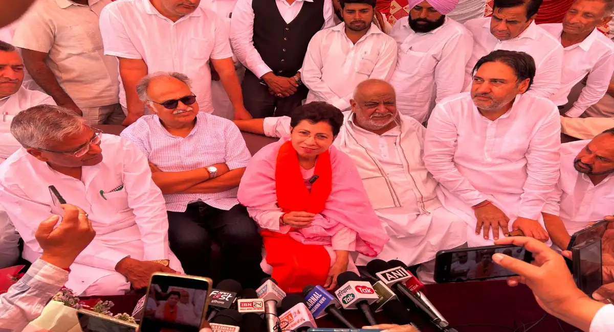 पोर्टल सिर्फ खुलने से नहीं, सही चलने से होगा समाधान, घरौंडा मंडी में सरकार पर बरसीं कुमारी सैलजा