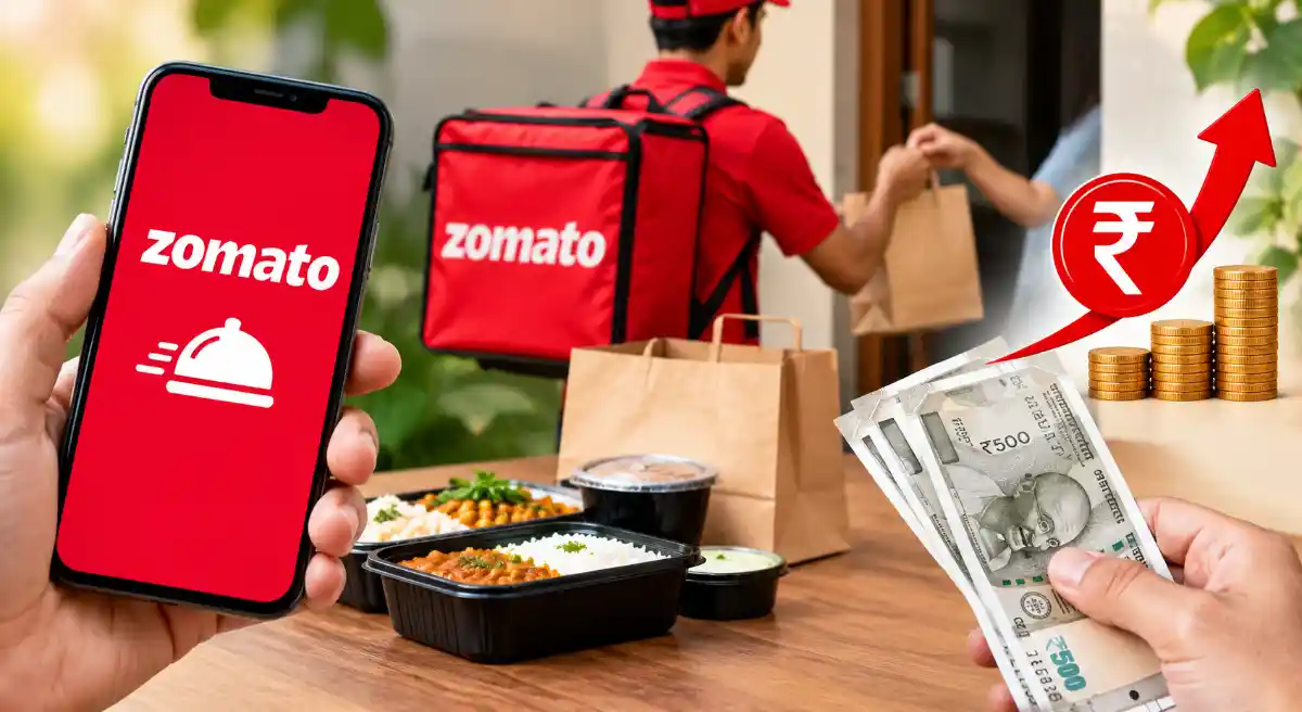 Zomato से खाना मंगवाना हुआ महंगा! कैश ऑन डिलीवरी पर लगेगा ₹5 से ₹20 तक अतिरिक्त चार्ज