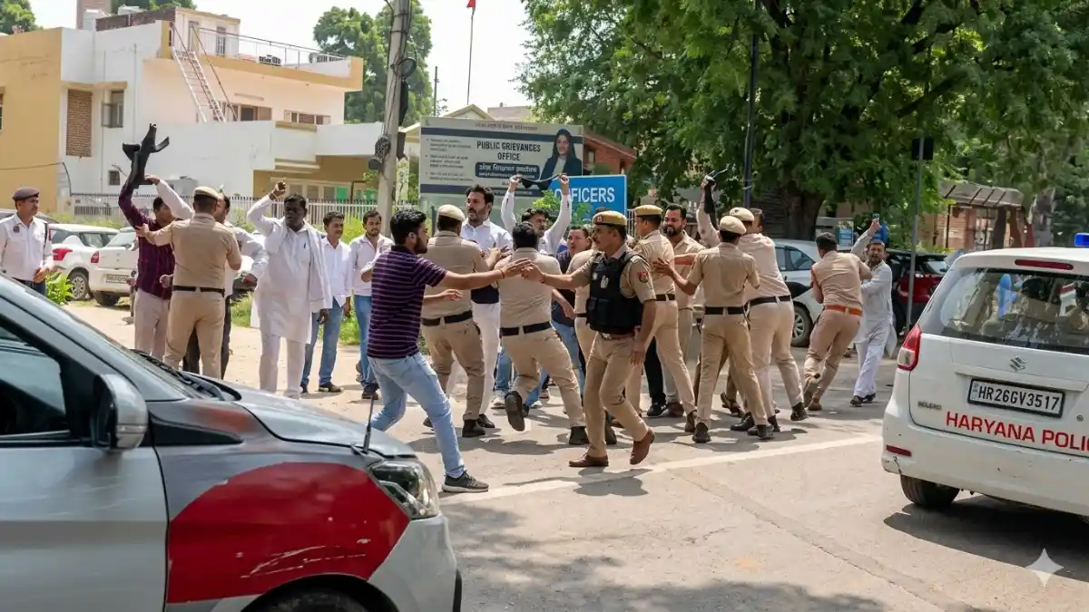 सीएम सैनी के काफिले की सुरक्षा में बड़ी चूक, 18 पुलिसकर्मी सस्पेंड, दो डीसीपी को नोटिस