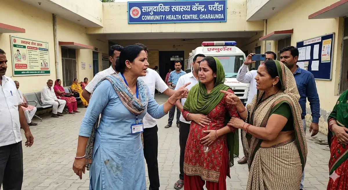 सफेद कोट के पीछे 'सिस्टम' का खौफनाक चेहरा : गर्भवती महिला से मारपीट का आरोप, ANM का डंडा चलाते वीडियो वायरल