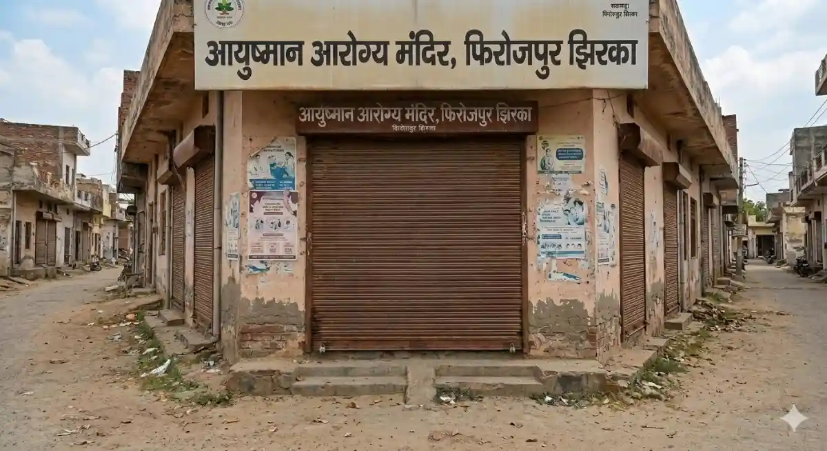 फिरोजपुर झिरका में केवल कागजों पर चला 'आयुष्मान आरोग्य मंदिर', 27 महीने तक 'बंद भवन' का जाता रहा किराया, 5.4 लाख की रिकवरी की सिफारिश