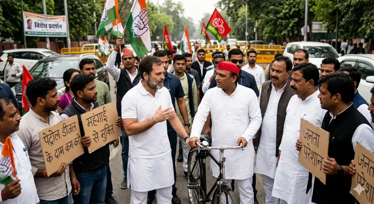 चुनाव खत्म, वसूली शुरू! पेट्रोल-डीजल पर सियासत गर्म, राहुल बोले- 'अभी तो यह पहली किस्त है', अखिलेश ने कहा 'साइकिल' ही ऑप्शन'